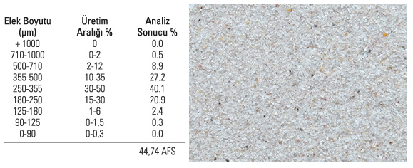 AFS 43-47 BEYAZ SİLİS KUMU